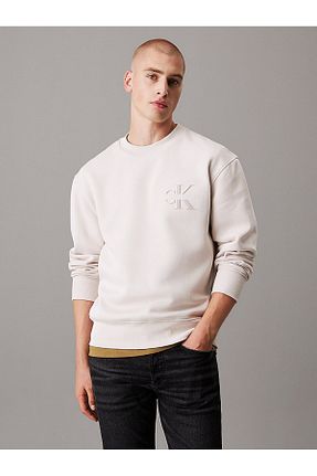 سوئیشرت سفید مردانه ساده Calvin Klein - کد 886710889