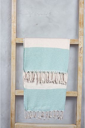 پشتمال فیروزه ای پنبه Cozy Nest - کد 887278523