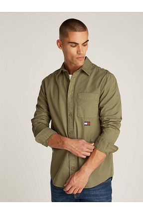 پیراهن سبز مردانه رگولار Tommy Hilfiger - کد 887269598