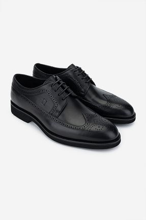 کفش کلاسیک مشکی مردانه چرم خالص Valmenti - کد 887299119