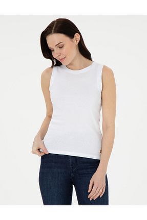 تیشرت سفید زنانه اسلیم فیت Pierre Cardin - کد 887307691