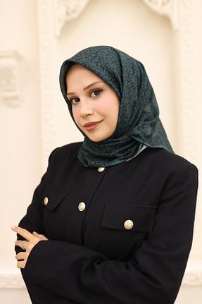 روسری سبز پنبه ای Silk Home - کد 887304755