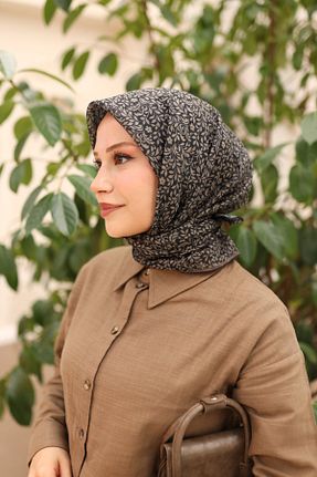 روسری مشکی پنبه ای Silk Home - کد 887305259