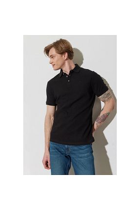 پولوشرت مشکی مردانه پارچه Wrangler - کد 666175700