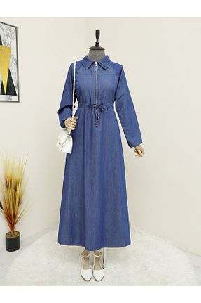 لباس حجاب سرمه ای زنانه رگولار Modamorfo - کد 778704031