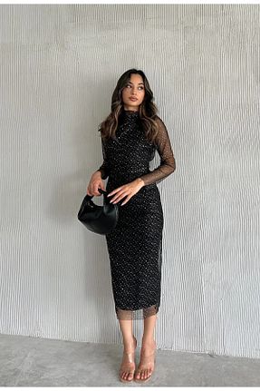 لباس مشکی زنانه بافتنی candybia - کد 885513869