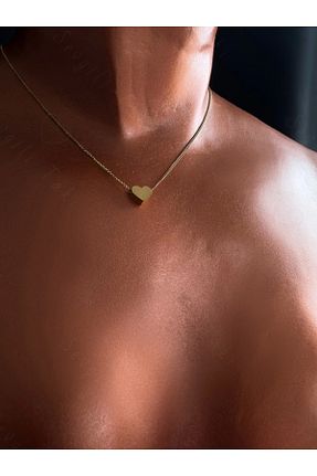 گردنبند استیل ( فولاد ) طلائی زنانه استیل ضد زنگ SEVGİLİ TAKI - کد 839886180