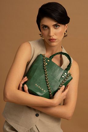 کیف دستی سبز زنانه Sisley - کد 887350572
