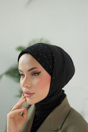 کلاه شنای حجاب مشکی زنانه OykumBone - کد 887363943