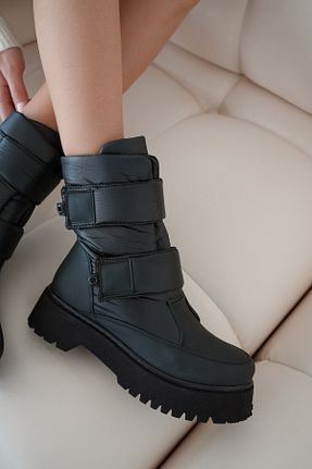 بوت / نیم بوت مشکی زنانه پاشنه تخت selinshoes - کد 887360620