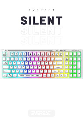 کیبورد گیمر سفید Everest - کد 887072723