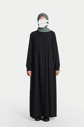 کلاه و ابایا مشکی زنانه مخلوط پلی استر Lemaye - کد 887461105
