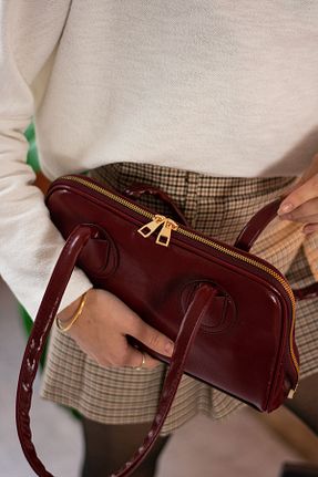 کیف دستی قرمز زنانه سایز متوسط HONEY BAG - کد 887365181
