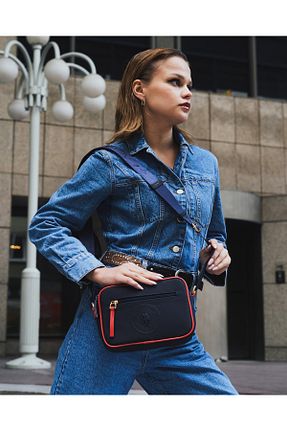 کیف پستچی سرمه ای زنانه چرم مصنوعی U.S. Polo Assn. - کد 300254173