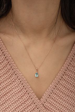 گردنبند نقره صورتی زنانه 925 عیار NEREZE - کد 91801429