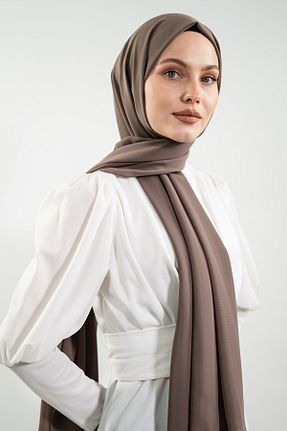 شال قهوه ای زنانه پلی استر Mec Fashion - کد 892363502