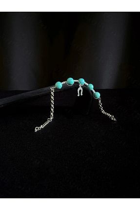 دستبند استیل (فولاد) زنانه سنگ طبیعی SEVGİLİ TAKI - کد 781312596