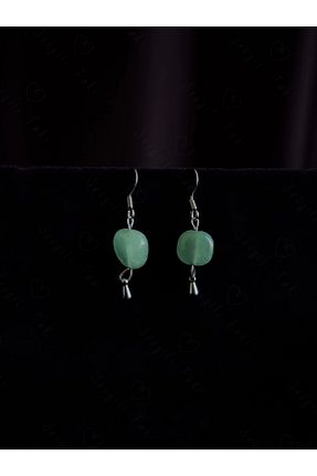 گوشواره استیل (فولاد) زنانه سنگ طبیعی SEVGİLİ TAKI - کد 781796133