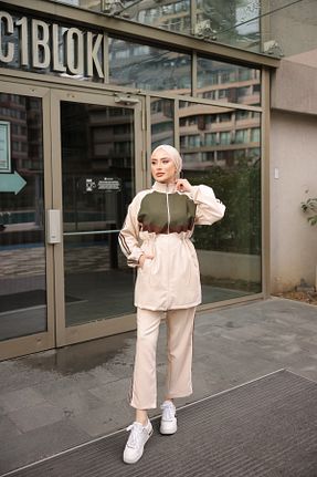 ست گرمکن حجاب بژ زنانه رگولار MİMİ Luxury Wear - کد 887497436