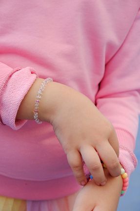 سوئیشرت صورتی بچه گانه ساده pour la riviere - کد 873399931