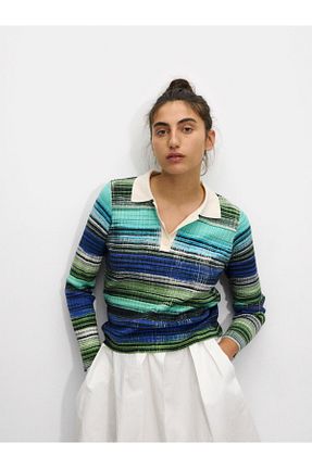 سوئیشرت رنگی زنانه اورسایز Parfois - کد 887510977