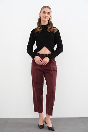 پلیور مشکی زنانه ساده Qutu Butik - کد 887465442