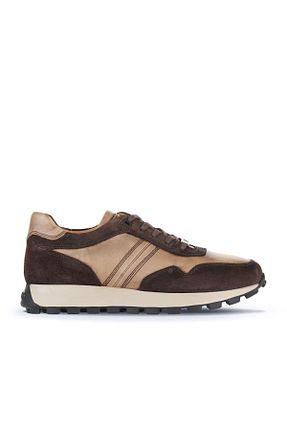 کفش اسنیکر قهوه ای مردانه چرم اصل Bueno Shoes - کد 864909337