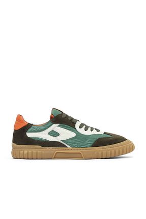 کفش اسنیکر خاکی مردانه چرم اصل Bueno Shoes - کد 873908737