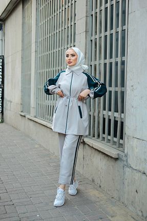 ست گرمکن حجاب طوسی زنانه رگولار MİMİ Luxury Wear - کد 842977719