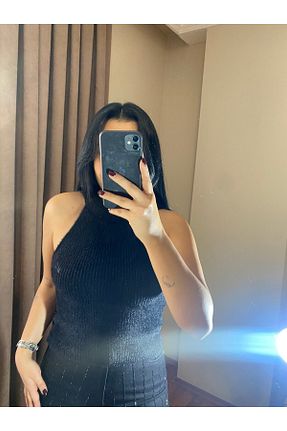 بلوز مشکی زنانه ساده MODA - کد 887483879