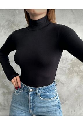 بادی مشکی زنانه یقه ایستاده GOFRE - کد 887534625