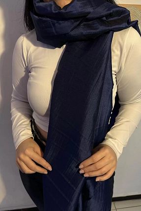 شال سرمه ای زنانه CAŞ DEKORASYON - کد 887489477
