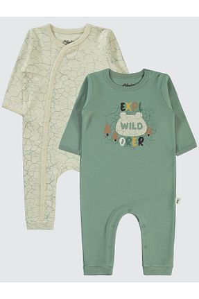 سرهمی خواب سبز بچه گانه پنبه ای Civil Baby - کد 887550518