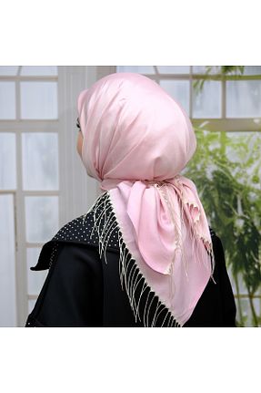 شال صورتی زنانه ویسکون ZENİPEK - کد 888138109