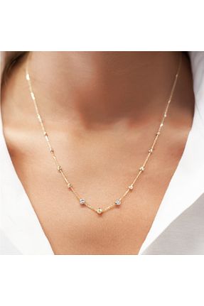 گردنبند طلا طلائی زنانه 14 عیار Ariş - کد 887494528