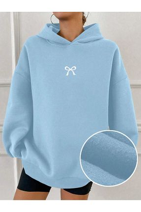 سوئیشرت آبی زنانه چاپی Jakinta Outdoors - کد 887501274