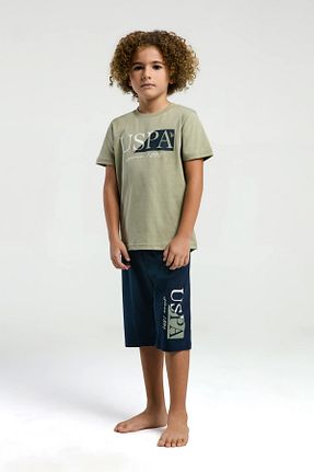 ست بالاتنه و پائین تنه سبز مردانه بافت U.S. Polo Assn. - کد 887565923