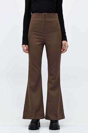 شلوار قهوه ای زنانه پارچه birizmoda - کد 887505523