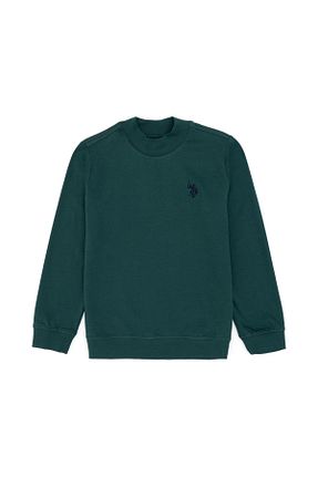 سوئیشرت سبز بچه گانه ساده U.S. Polo Assn. - کد 887504908