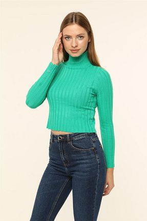 پلیور سبز زنانه ساده Home Store - کد 847272733
