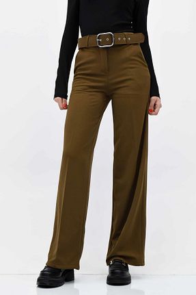 شلوار قهوه ای زنانه پاچه گشاد birizmoda - کد 887505525