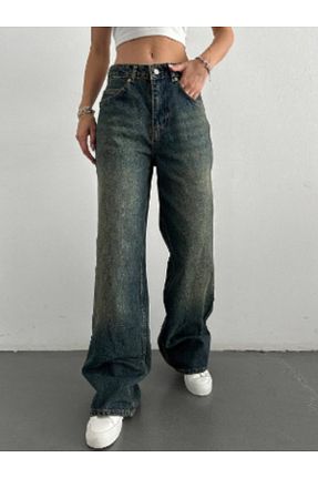شلوار جین مشکی زنانه پاچه گشاد DK 49 JEANS - کد 887515043