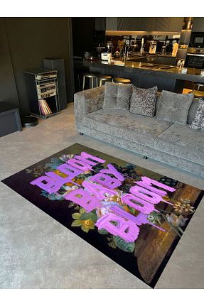 فرش رنگی قابل شستشو Rugs Modern Halı - کد 887529573