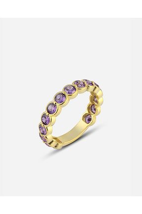 انگشتر نقره طلائی زنانه زیرکن MEKS JEWELS - کد 887544150