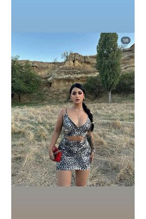 لباس قهوه ای زنانه کرپ QUİCK-DİSCO fashion - کد 887549797