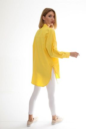 پیراهن زرد زنانه اورسایز BAJAR - کد 887558491