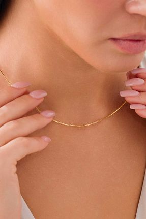 گردنبند طلا زرد زنانه 14 عیار ZEYNEPLİ GOLD - کد 887553029