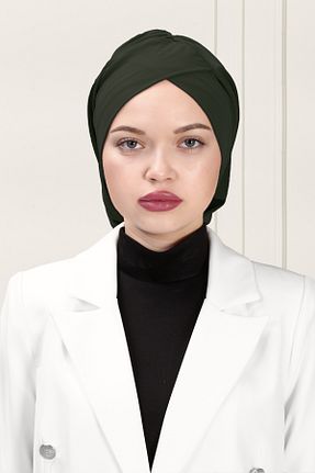 روسری خاکی ساتن ada sanatsal - کد 264014581