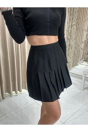 دامن مشکی زنانه ساده Kaleiçi Yıldızlar - کد 887569952