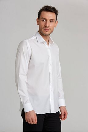 پیراهن سفید مردانه رگولار Bisse - کد 842485651